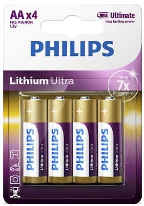 Philips Lithium Aa 1.5V FR6 Bls4 Gaat 7 Maal Langer Mee