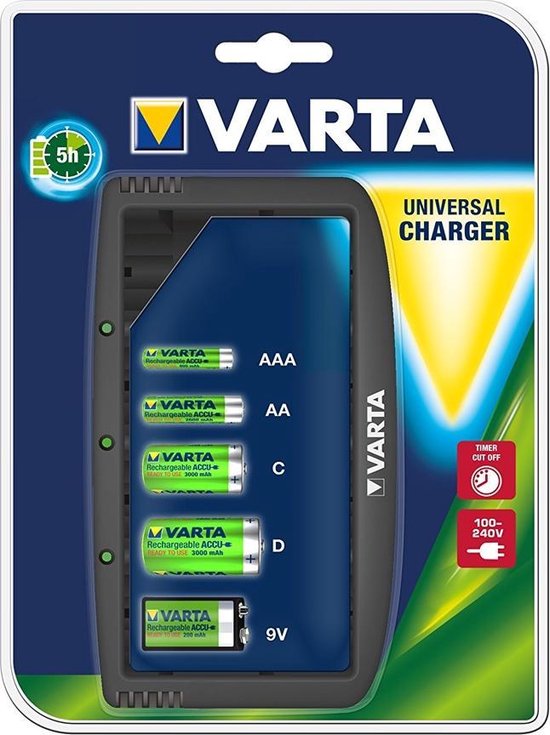 Onderscheppen Grijpen hoop Varta Batterijlader Universeel Aa-Aaa-C-D-9V Nimh Exclusief Accu Bls1