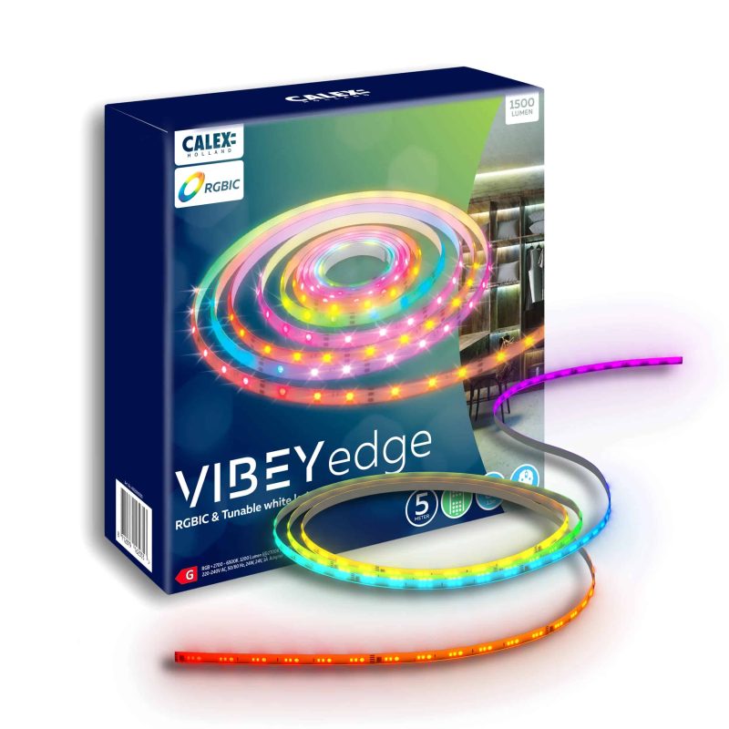 Calex Vibey LED Strip 5M RGBIC+CCT - Afbeelding 3